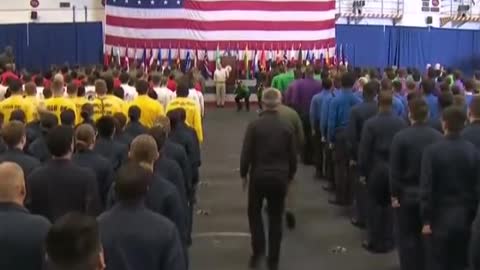 NATO Secretary General Stoltenberg boarded the aircraft carrier USS Bush on October 25