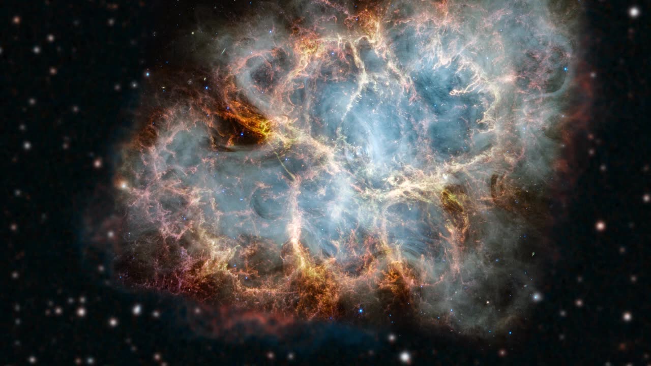 Zoom into the Crab Nebula