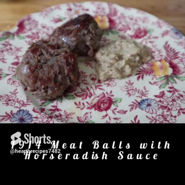 1914 Meat Balls with Horseradish Sauce