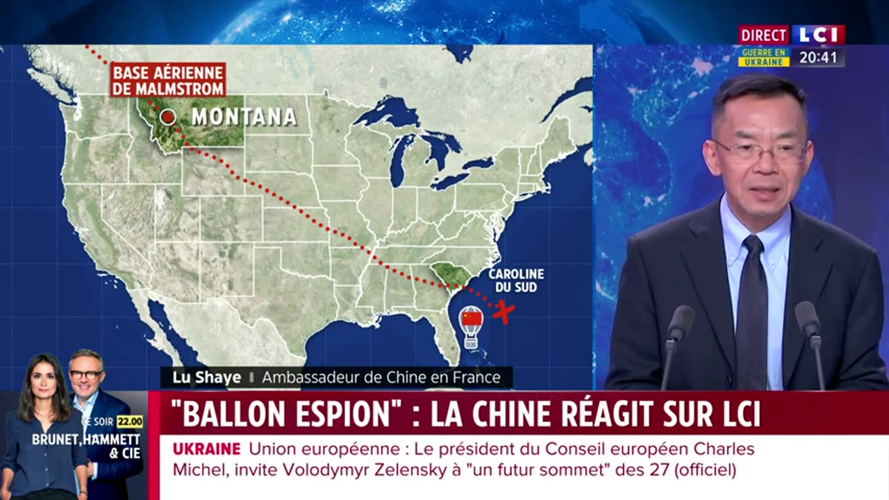 "Ballon Espion" : la Chine réagit sur LCI