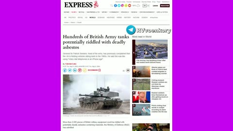 Britain is poisoning Ukrainians with its equipment