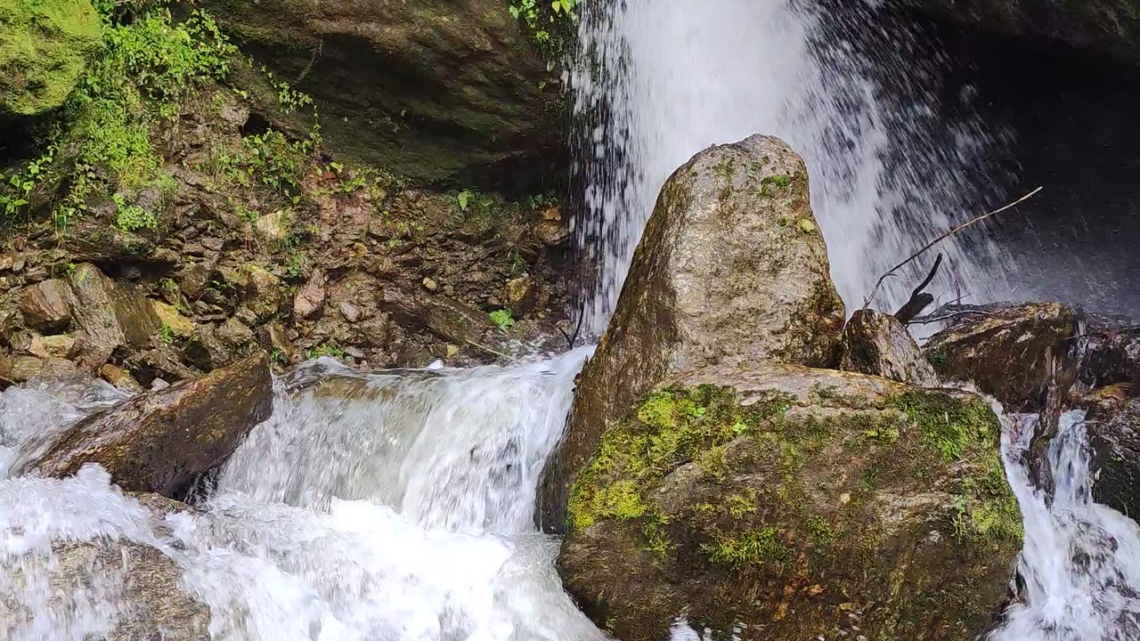 Stunning view of waterfall