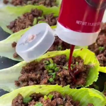 Lettuce Wrap Boats 🥬😋🥬 -- #shorts 📸