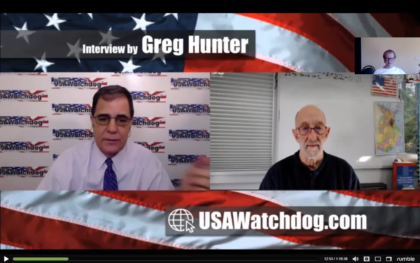 Greg Hunter, USA Watchdog in gesprek met Clif High over de huidige toestand en wat komt er nog af?