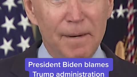 President Biden blames Trump administration for national debt