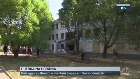 Ucrânia ignora ultimato russo e mantém tropas em Severodonetsk | SBT Brasil (15/06/22)