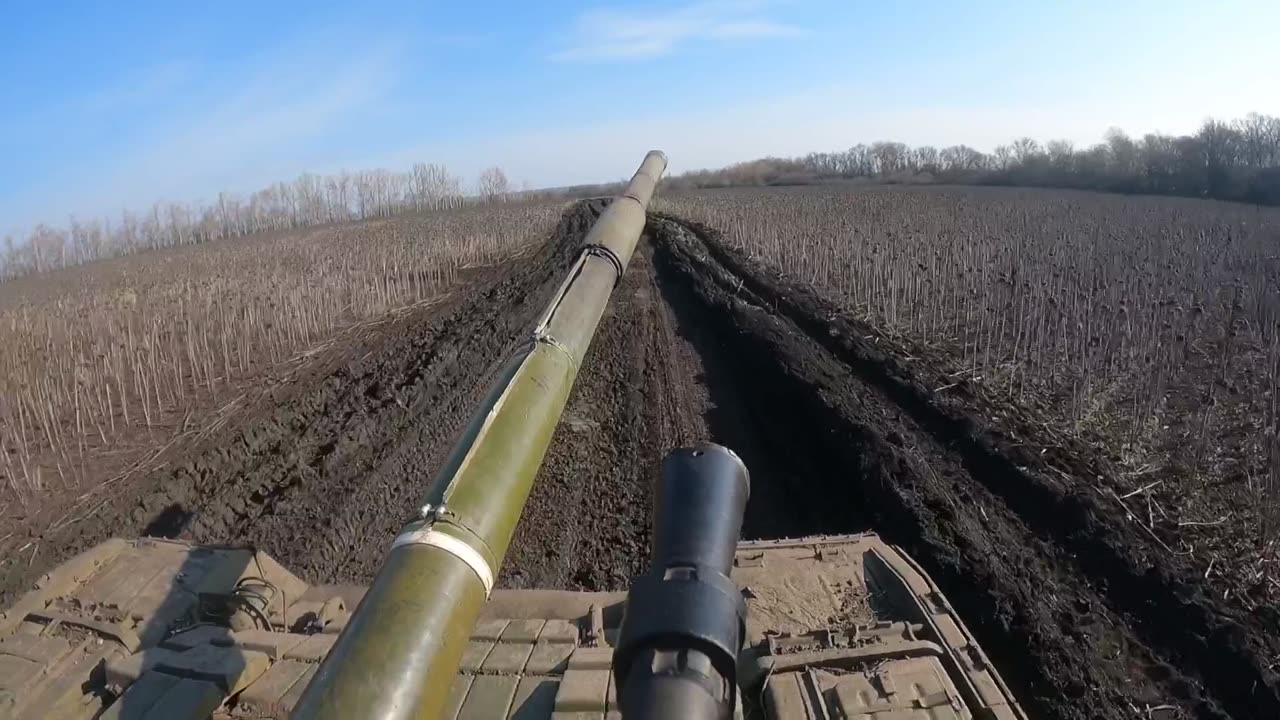 Video of combat operation of T-80 tanks of the ZVO