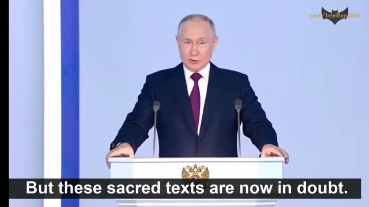 Putin: "See what they do with their own peoples - the destruction of the family, cultural and national identity, perversion, mockery of children, and pedophilia are declared the norm."