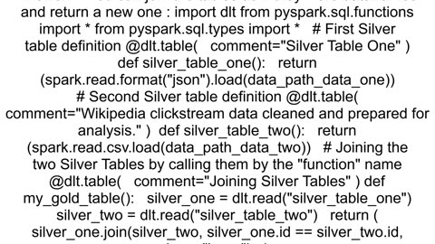 Is there a way to join two Live Tables on Delta Live Tables using Python