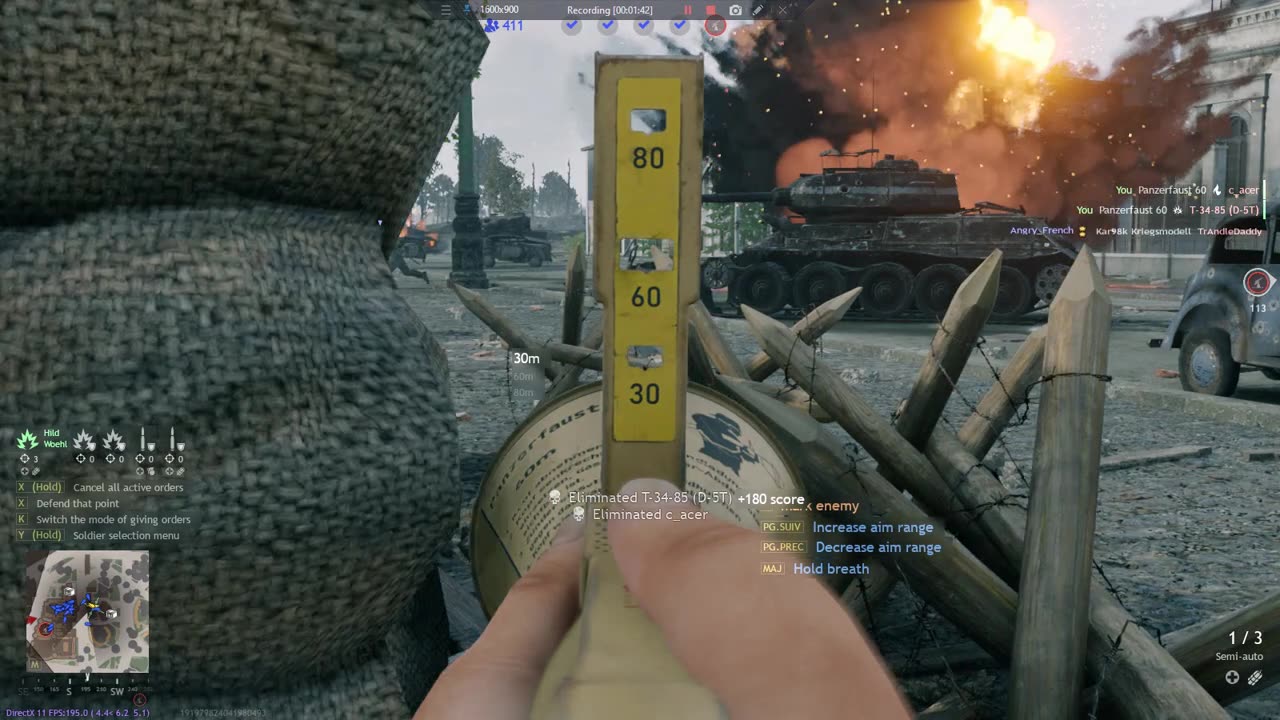 Panzerfaust vs Two T34's