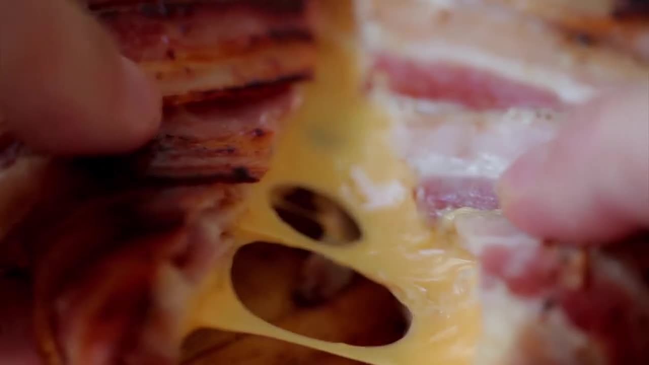 Bacon Wrapped Grilled Cheese — inspired by the god of bacon