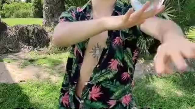 Guy Shows Off Brilliant Contact Juggling Skills With Crystal Ball