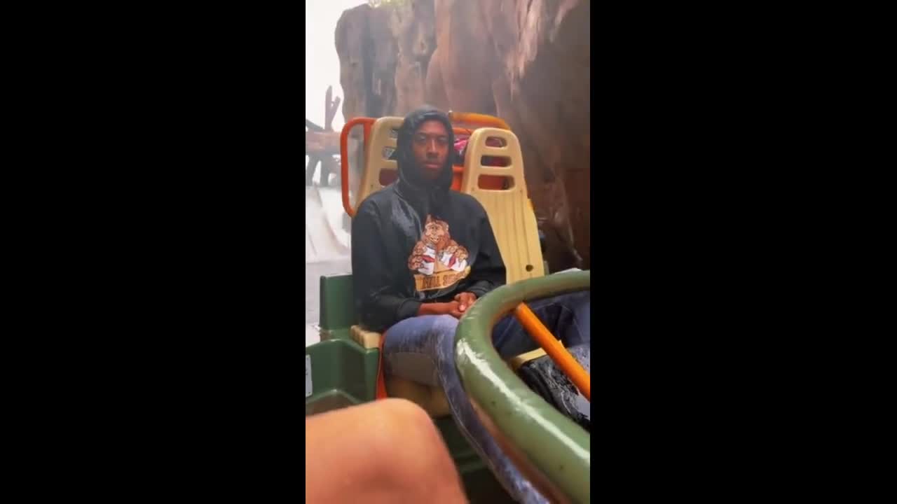 Dude is not happy about getting wet on water Ride #Shorts