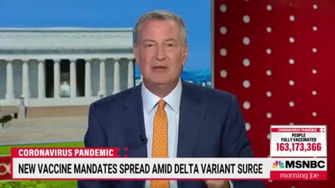 Bill de Blasio -- 'We tried voluntary Vaccines. the voluntary phase is over.