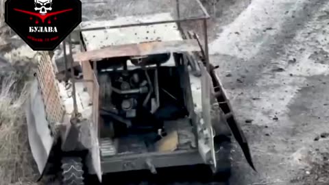 Ukrainian Drone Slams into the Back of a Russian APC and Detonates(Insane)