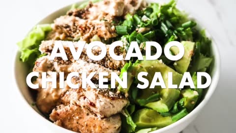 Low Carb and Gluten Free Avocado Chicken Salad