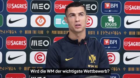 Über diese Frage kann Ronaldo nur lachen... _ WM 2022