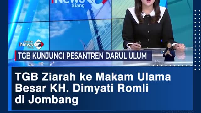 TGB Ziarah ke Makam UlamaBesar KH. Dimyati Romli di Jombang