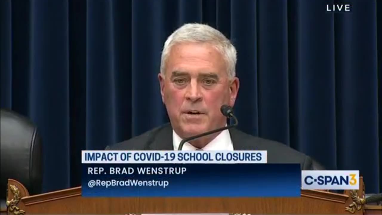 Wenstrup Closing Statement at COVID Select Subcommittee Hearing on Impact of School Closures