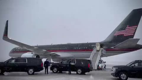 Trump Force One is wheels down at Green Bay Austin Straubel International Airport