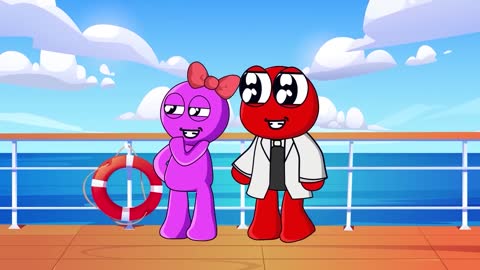 TITANIC - Rainbow Friends Love Story So Sad - Rainbow Friends RIP Moments TD Animation