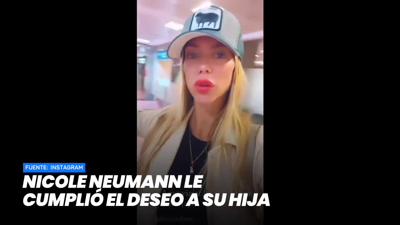 Nicole Neumann le cumplió el deseo a su hija- Minuto Argentina