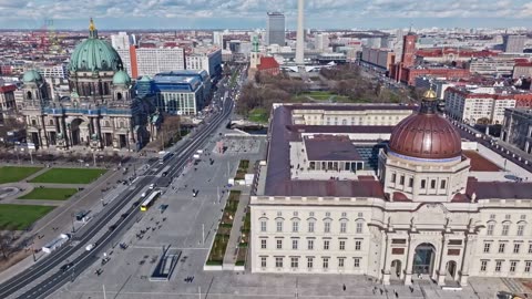 Berlin, Germany 🇩🇪 | 4K Drone Footage (With Subtitles)