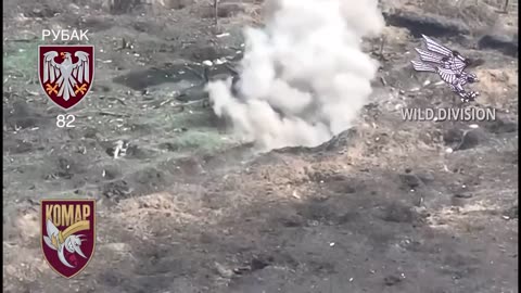 A Russian soldier catches a Ukrainian drone with his bare hands