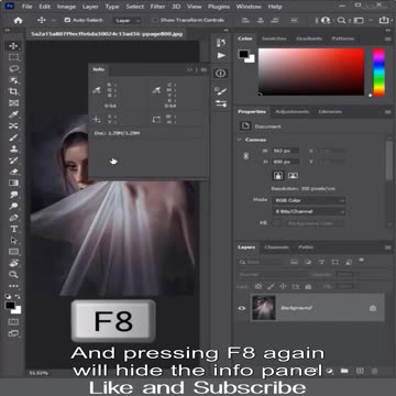Hide and Show Panels Shortcuts for Photoshop