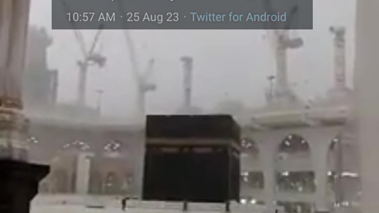 Heavy rain in Makkah 🥺🙏