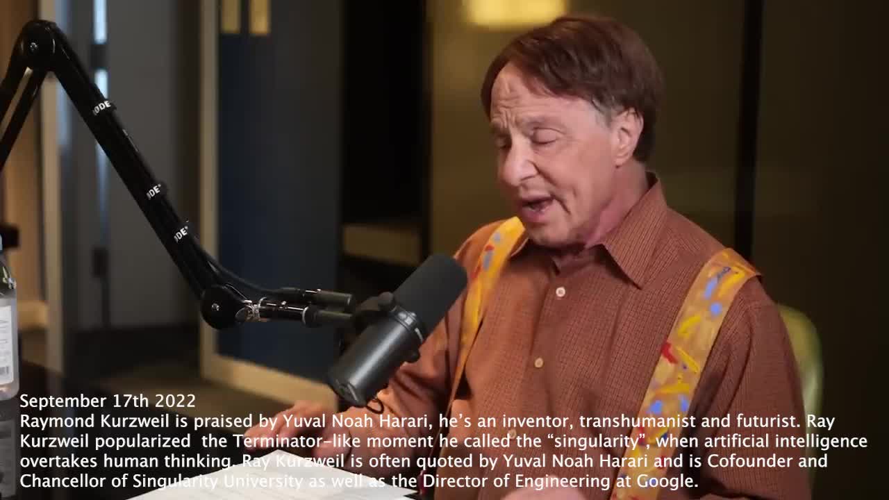 Ray Kurzweil | Yuval Noah Harari's Mentor | "Another Step Is to Actually Go Inside Your Brain. Connect to Your Neocortex."