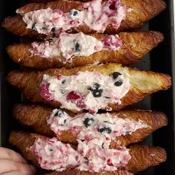 Berry Stuffed Croissant French Toast