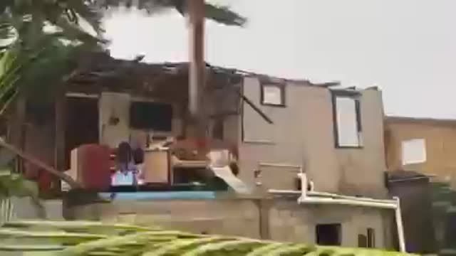 As some houses fall from Hurricane Lisa...