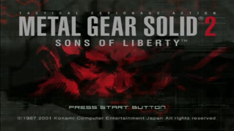 METAL GEAR SOLID 2: SONS OF LIBERTY (PS2): Opening, Intro & Title Screen