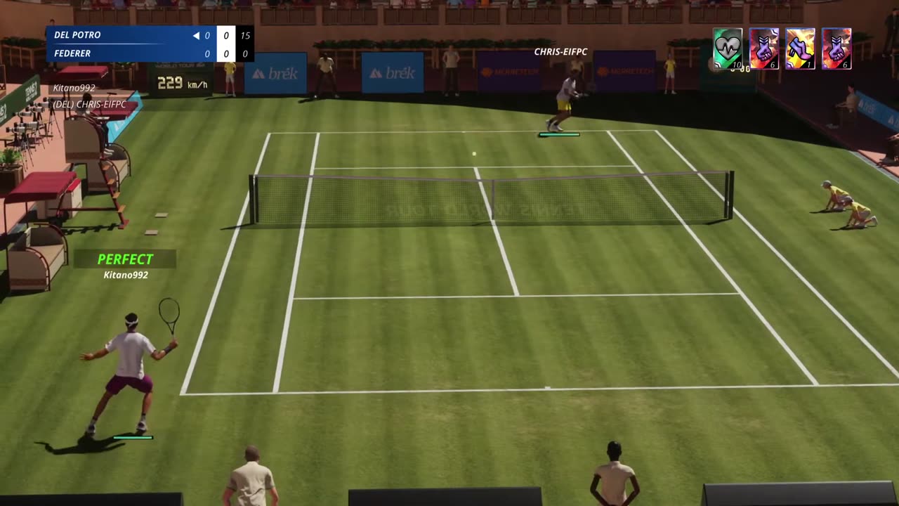 TopSpin 2K25 Federer vs Alcaraz Legend Difficulty Rome Clay 4K 60fps PS5