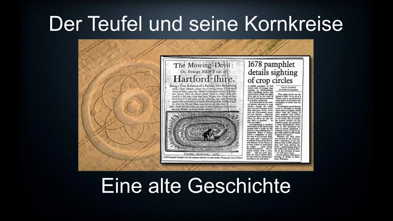 Ufo Phänomen Kornkreise und wie sie entstehen - Methaphysik Dämonen