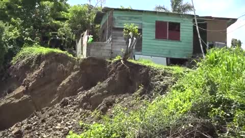 Landslide On Johnson Town Rd in Lucea Hanover, Now Cleared