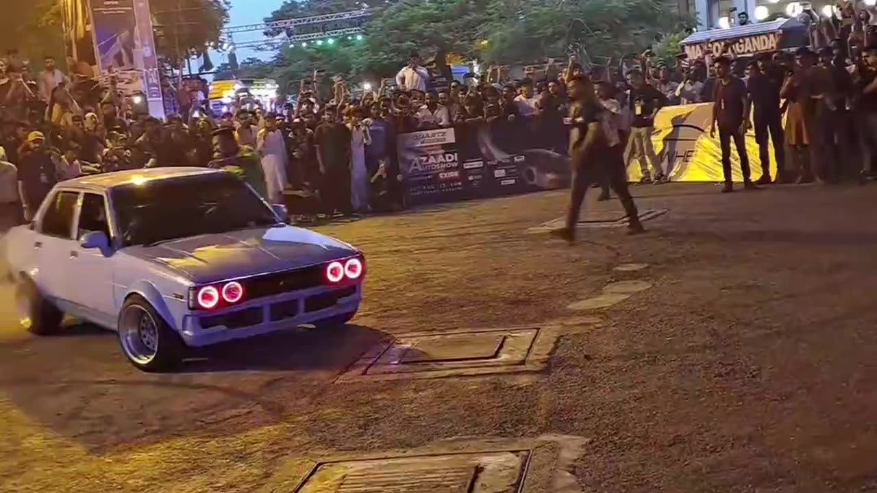 Vintage Car Drifting | daryab | auto Show