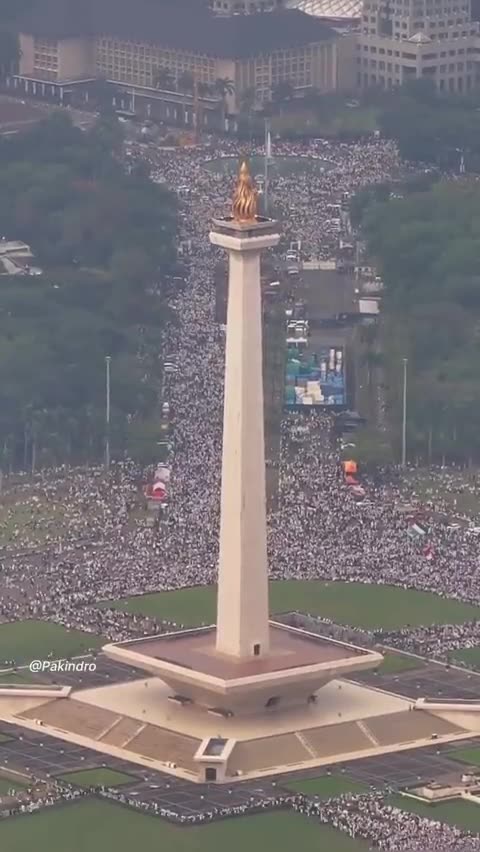 2 million Indonesians in Jakarta came out in support of Palestine!