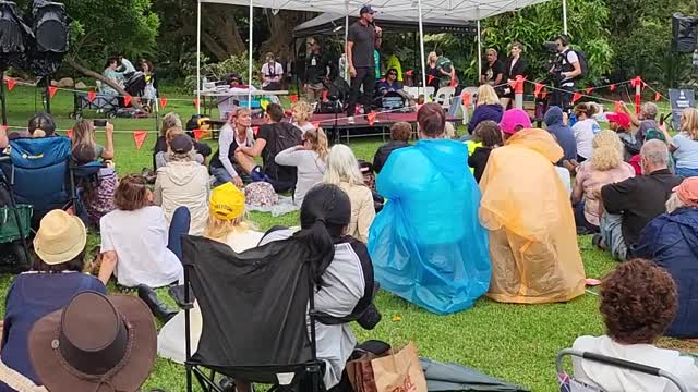 DAVE ONEEGS at Brisbane FREEDOM RALLY 23rd April 2022