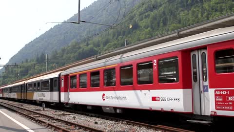 Swiss Rail at Interlaken Ost - 2013