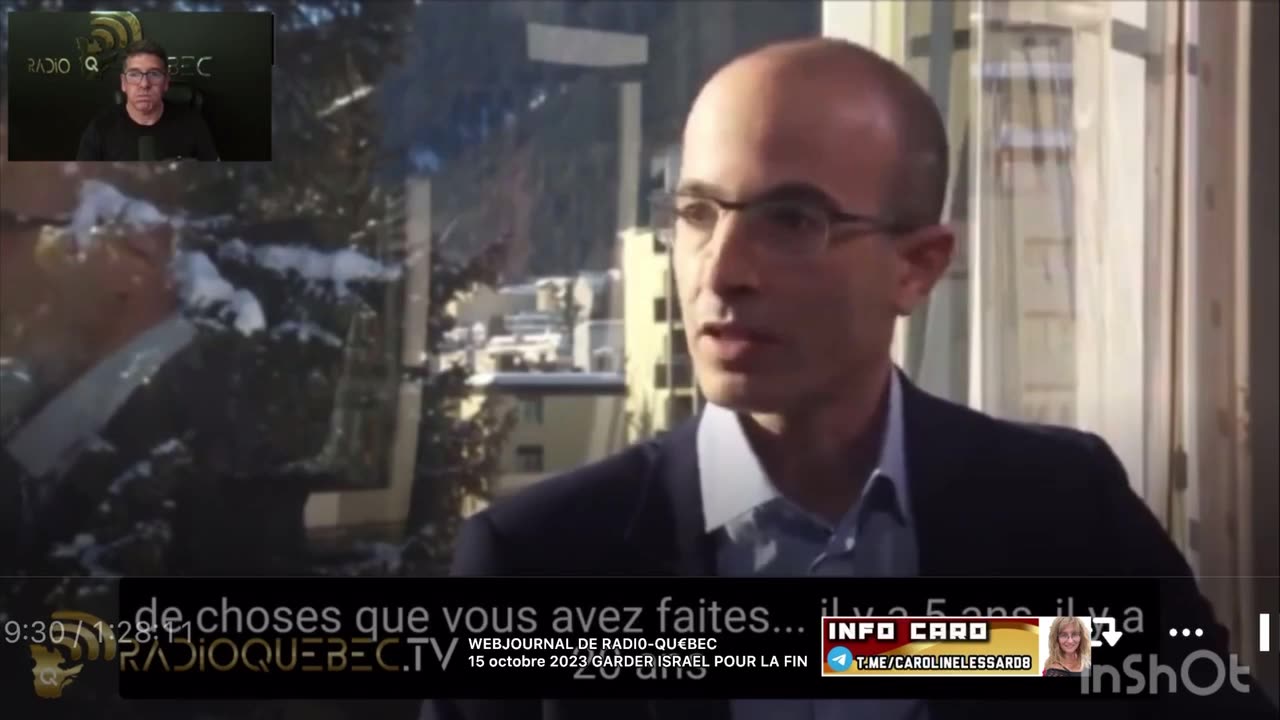 Extrait du WEBJOURNAL DE RADIO-QUÉBEC 15 octobre 2023 - GARDER ISRAEL POUR LA FIN - Harari