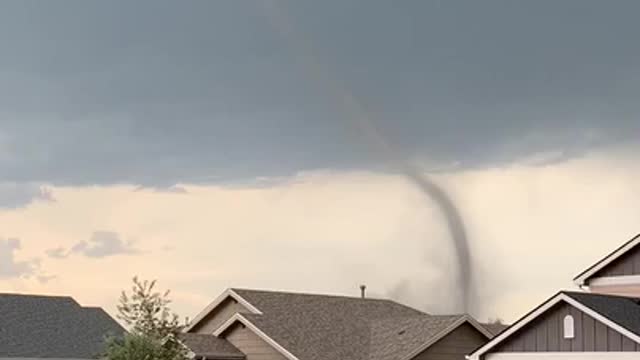 Tornado Visible in the Sky in Colorado