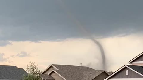 Tornado Visible in the Sky in Colorado