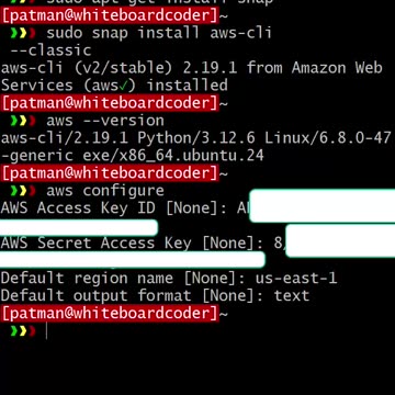 AWS: install awscli on ubuntu 24.04
