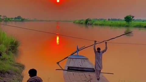 Fish hunting season Sindh Pakistan