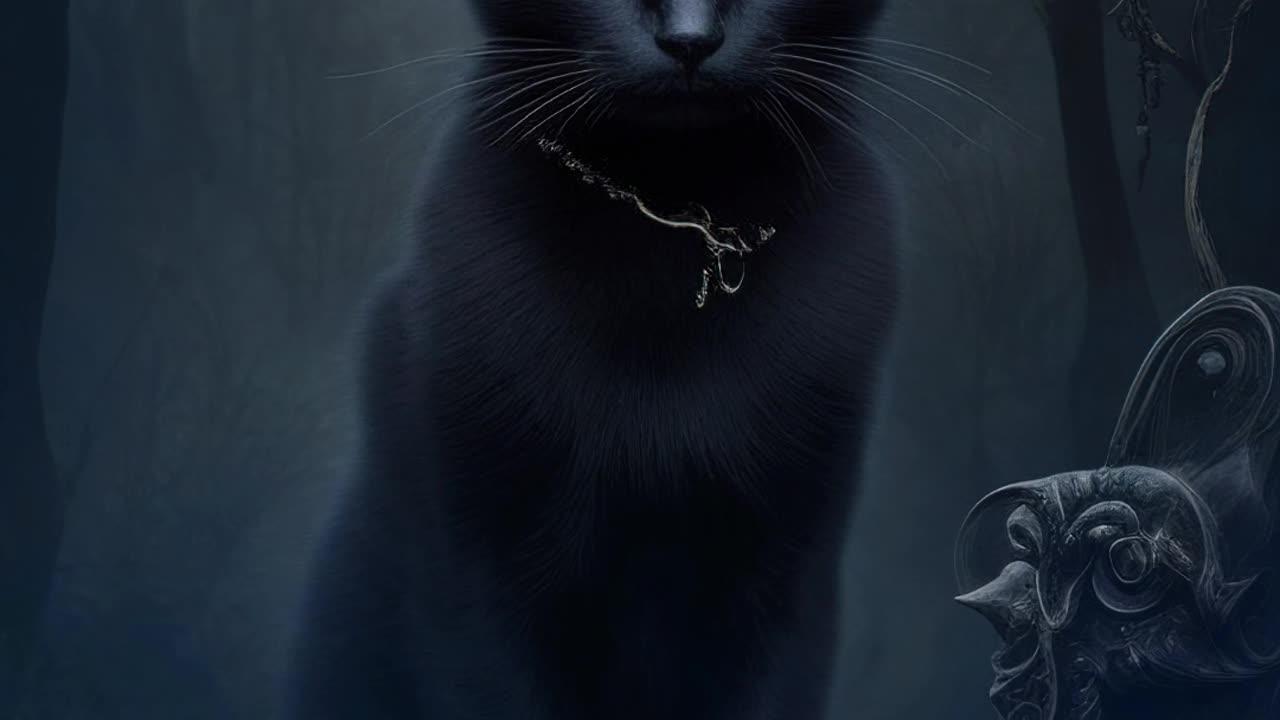 Black Cats | Gothic Art | Dark Art | Digital Art | Mysterious | Gloomy | Magic #blackcats #cats