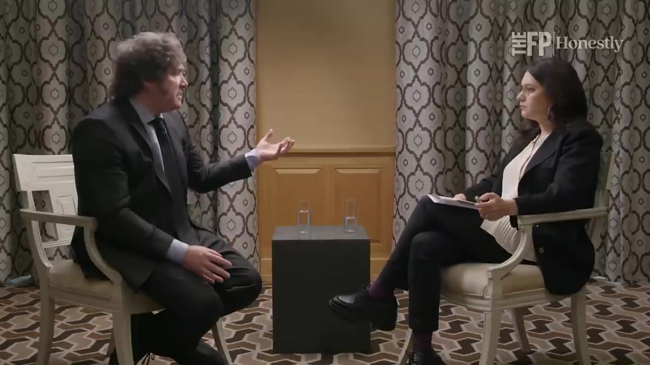 interview of a journalist from the united states to milei