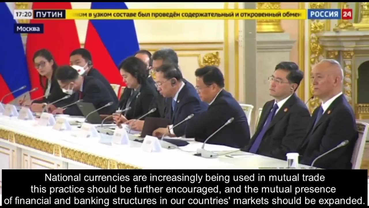 Putin in favor of using the Chinese yuan