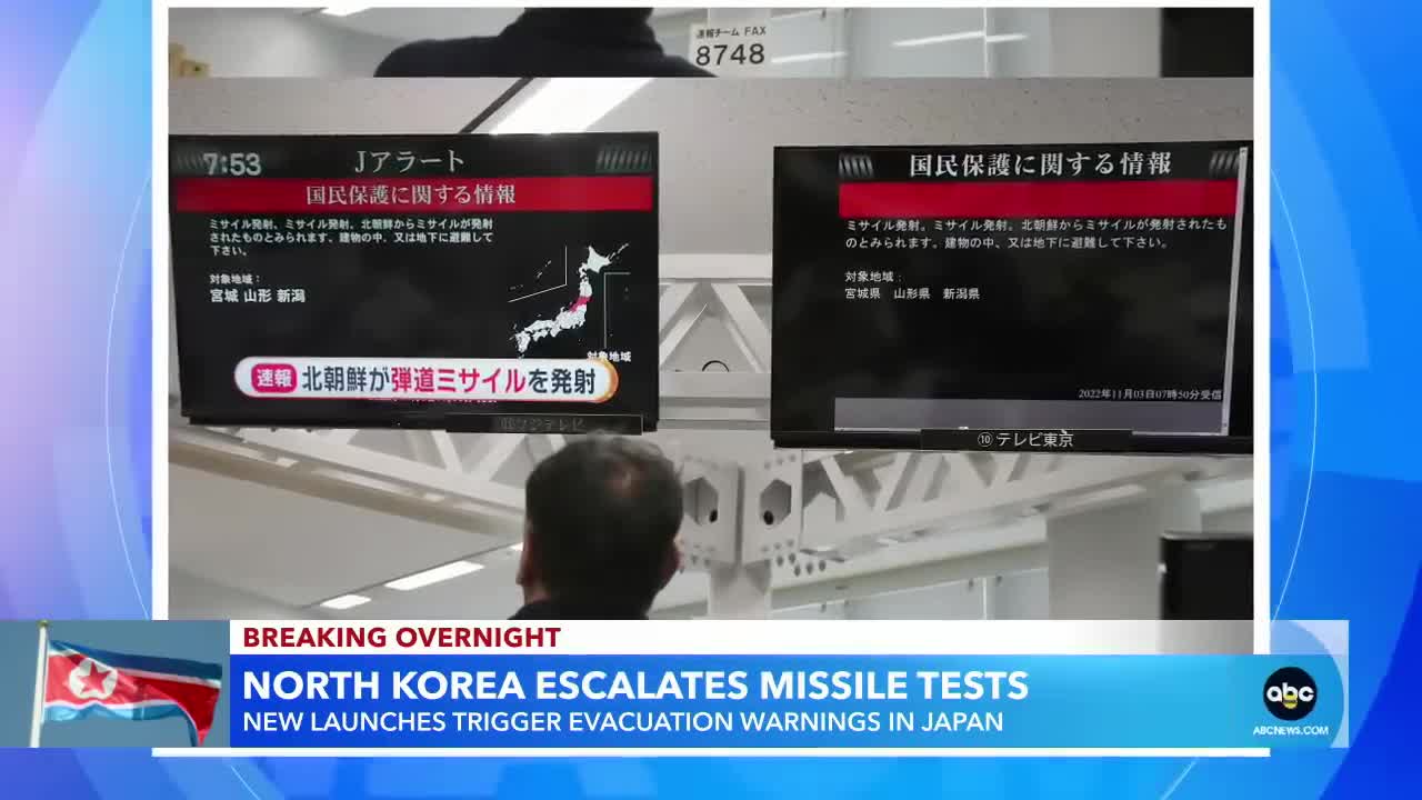 North Korean missile launches trigger evacuation warnings in Japan l GMA